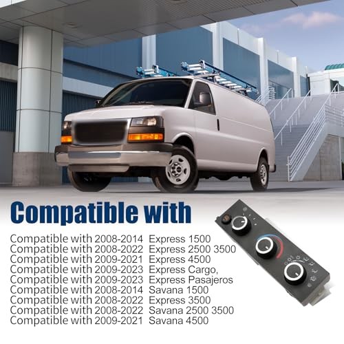 Front HVAC Climate Control Module Compatible with 2008-2014 Express 599-294