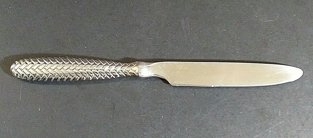 Gibson Amanda Stainless braided style 8 5/8" solid handle dinner knife