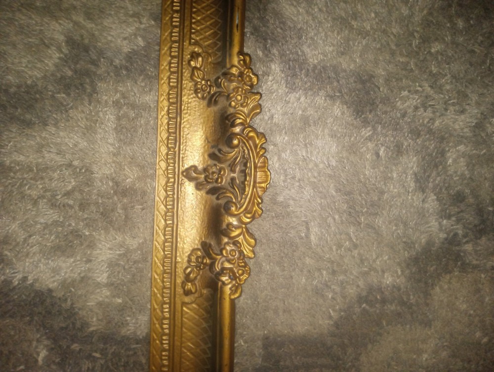 Hollywood Regency Plastic Mirror Frame Gold