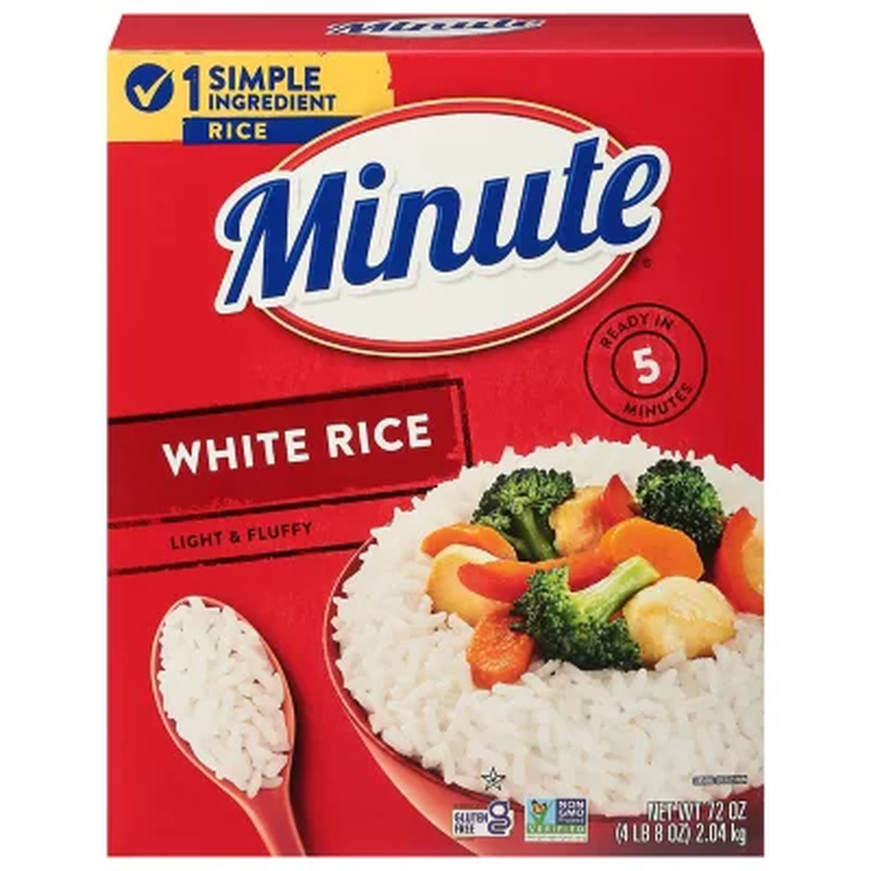 Minute Instant Light and Fluffy White Rice – 72 oz.