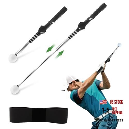 Retractable Golf Swing Training Aid – Fix Rhythm & Stop Slicing/Hooking, Right