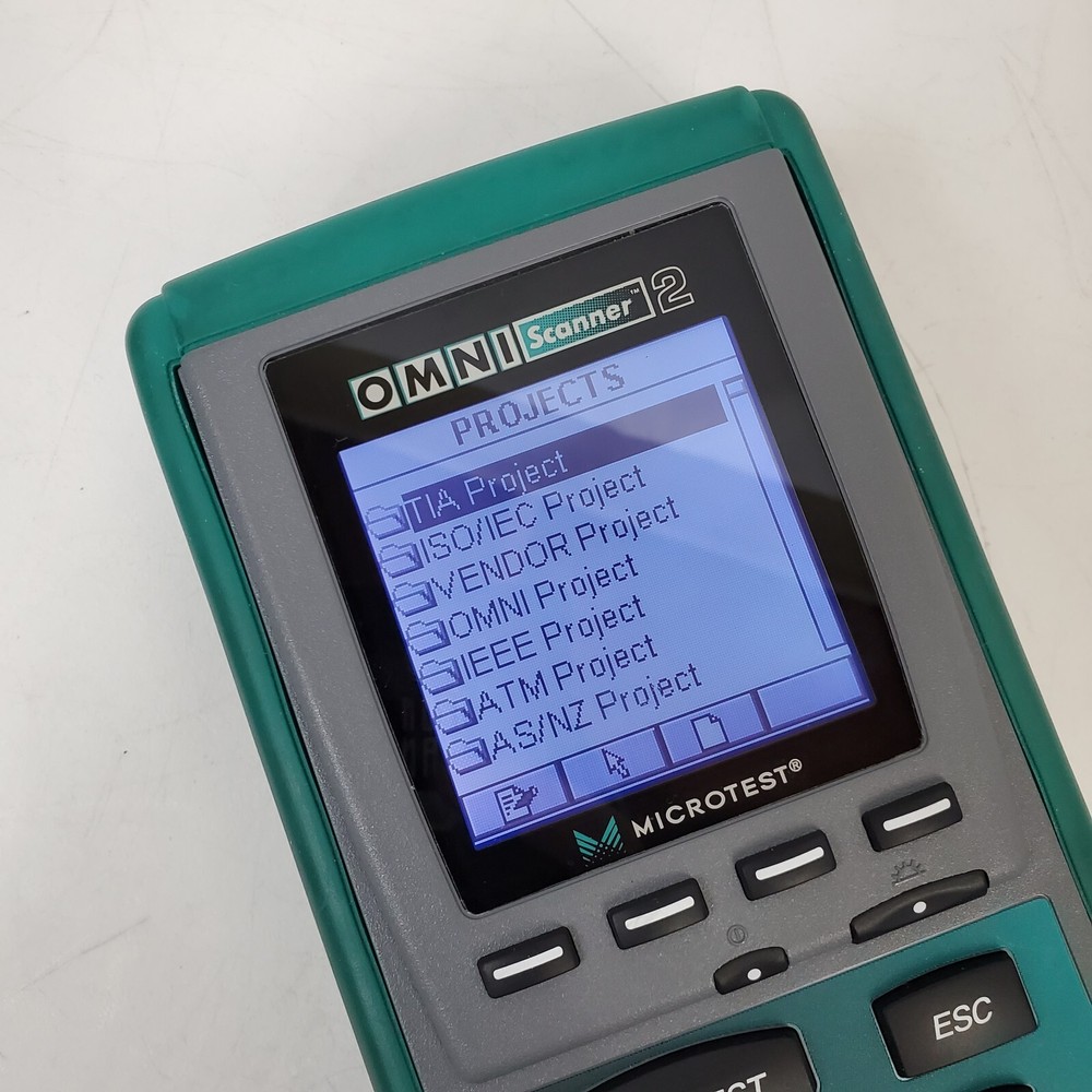 Microtest OMNIScanner 2 Cat6 Digital Cable Analyzer Certifier