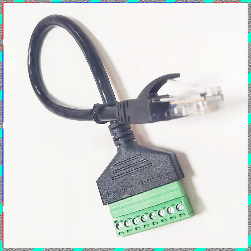 Solderless belt screws can be fixed terminal RJ45 network cable extension cable