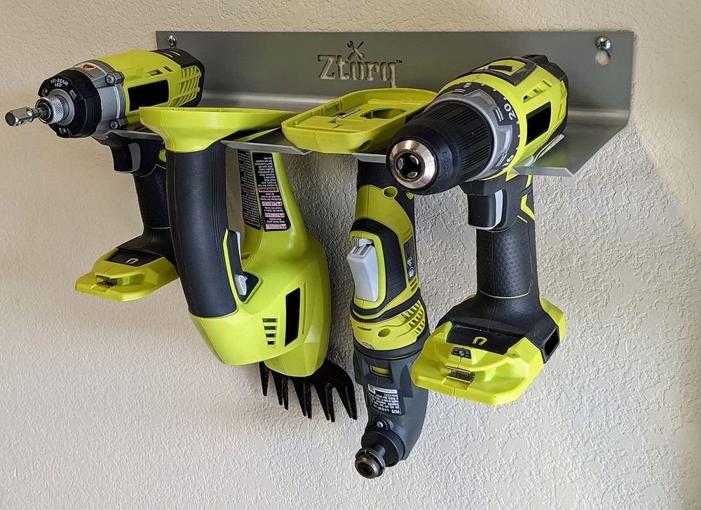 Cordless Drill Tool Organizer - Drill Holder Storage Wall Mount Rack to optim...