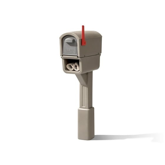 MailMaster Express Plus Mailbox Large Capacity Plastic Post Mount Mocha Finish