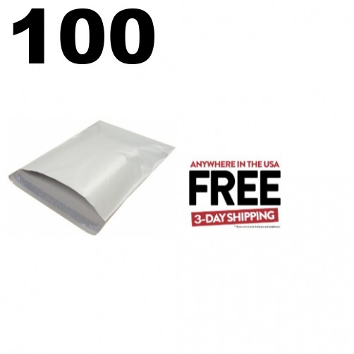 100 #3 White 9 x 12 Poly Mailers ** 1-3 DAY