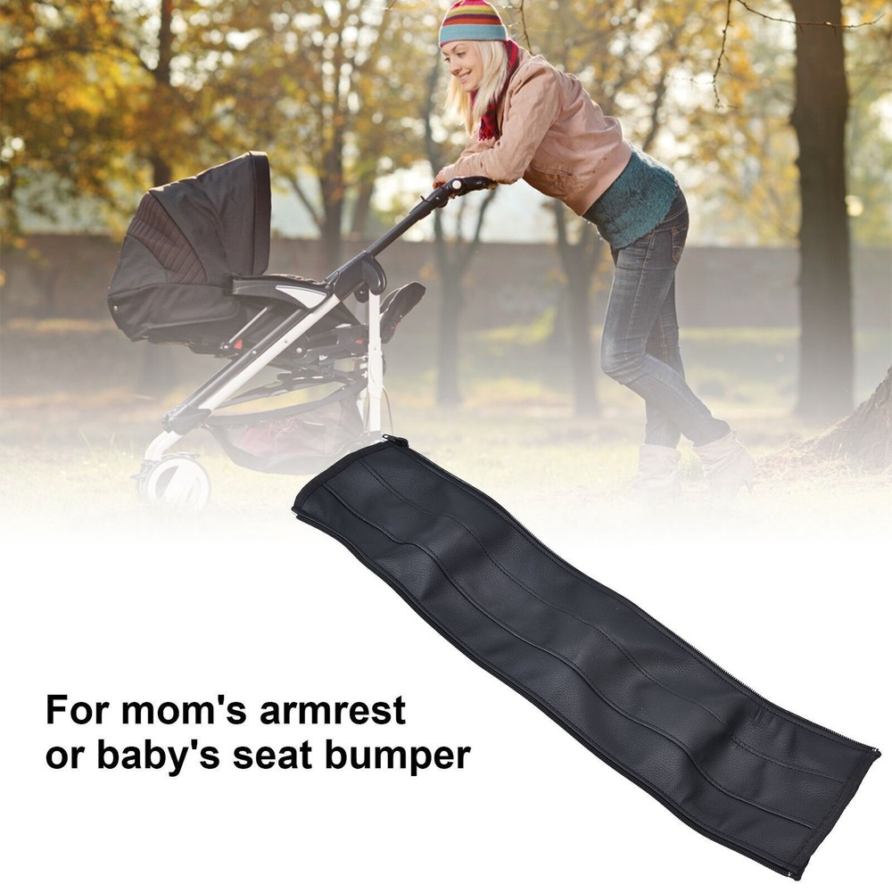 Baby Stroller Handle Cover Multipurpose Soft PU Stroller Armrest Protector
