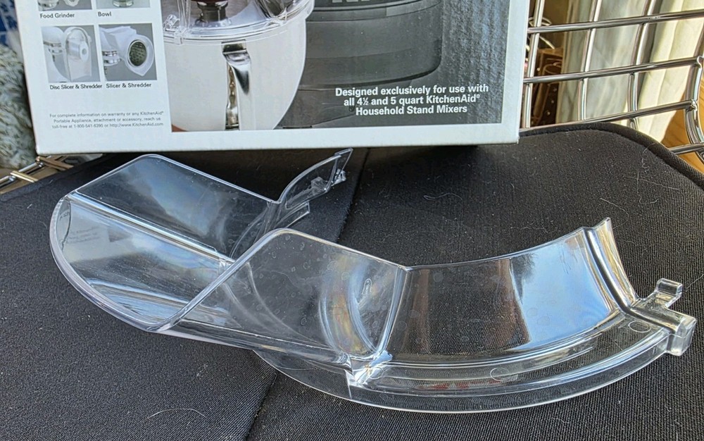 Original Box KitchenAid Pouring Shield KPS2CL Plastic Clear Mixer