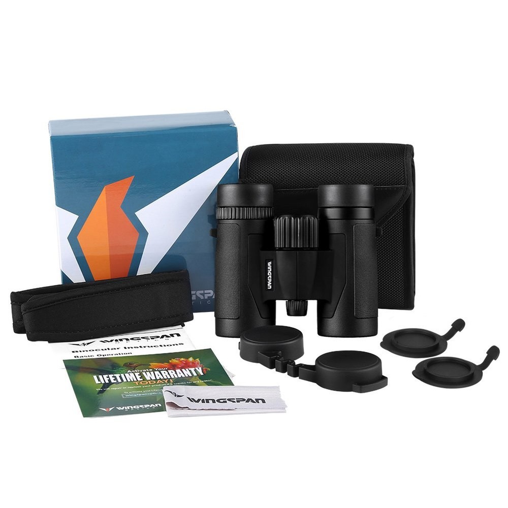 Wingspan Optics FieldView 8X32 Compact Binoculars for Bird Watching. Lightwei...