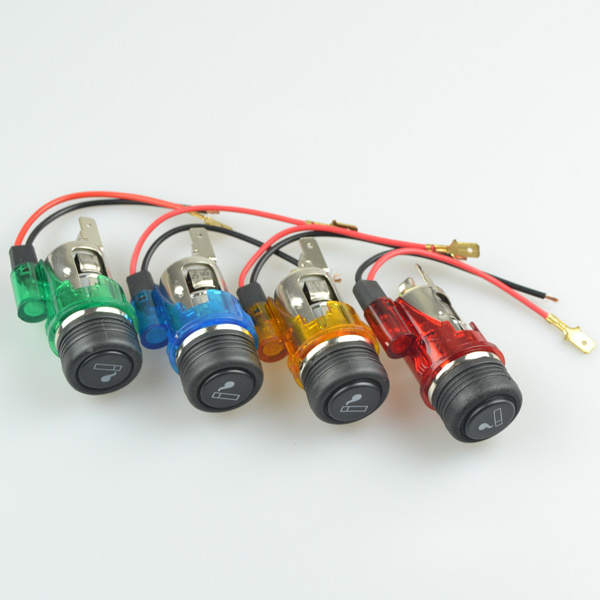 12v Illuminated Car Cigarette Cigar Lighter Socket Replacement Kit Light Up