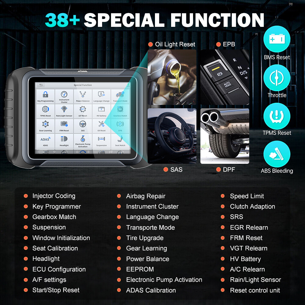 XTOOL USED D8W Wireless Auto Full System Diagnostic Scanner Topology Mapping