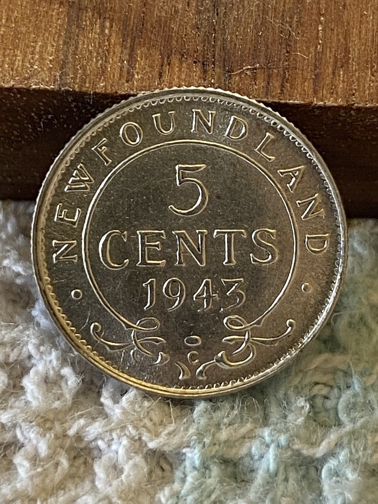 1943 Newfoundland 5 Cent
