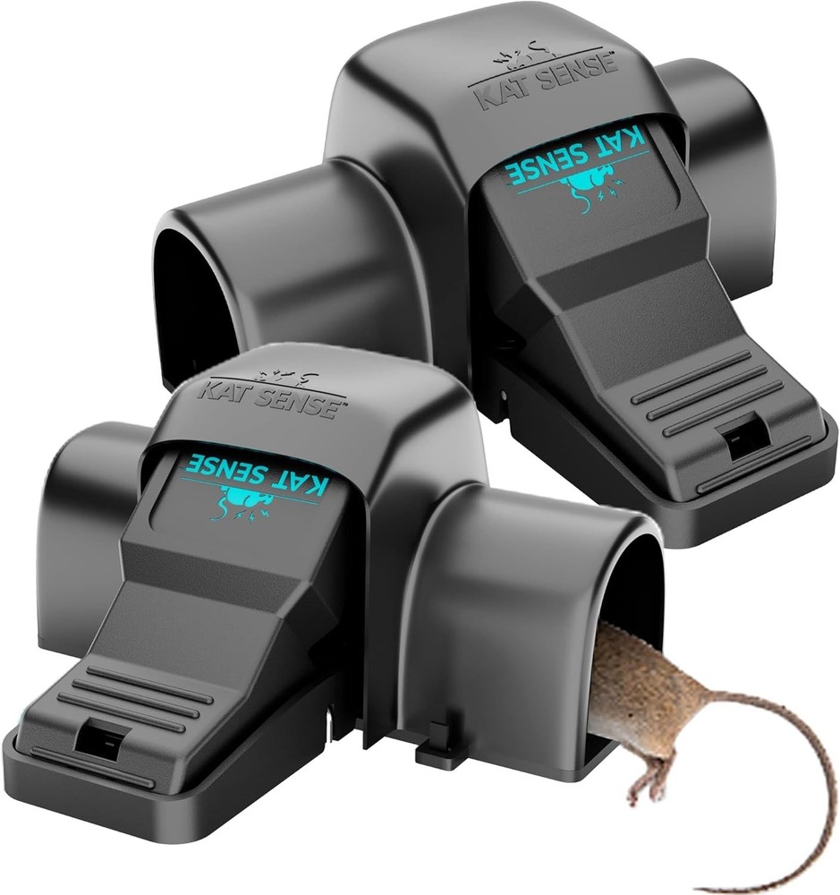 Efficient Tunnel Design Rodent Traps - Covered & Quick Humane Kill, 2 Count