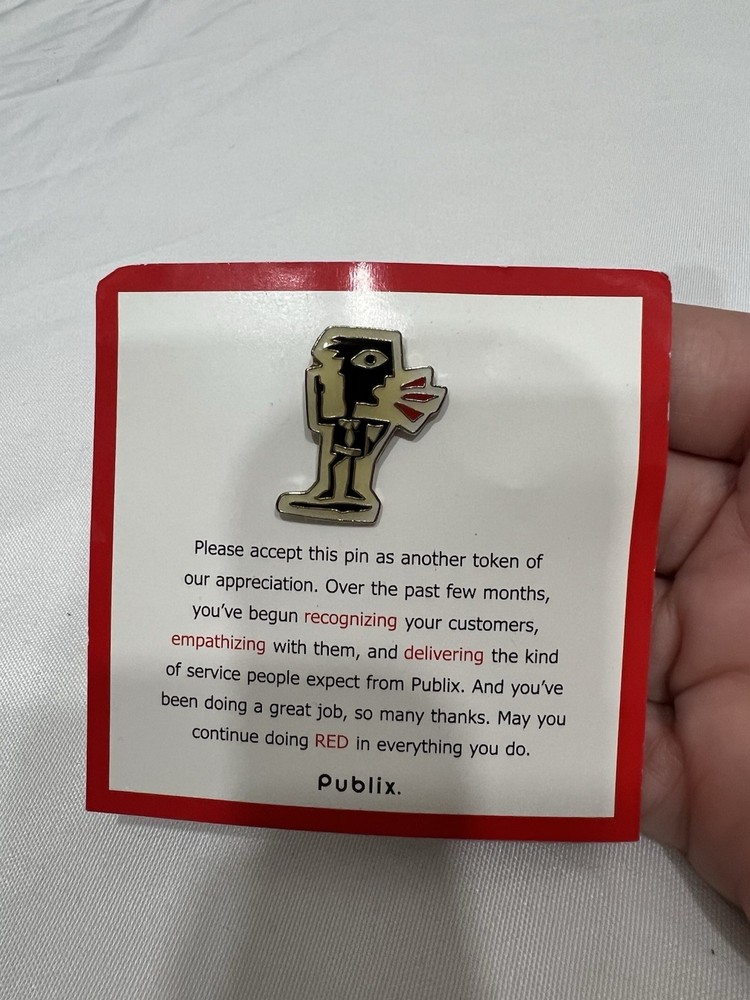 Publix pin Think Red Recognize pin COLLECTION SELL DOWN
