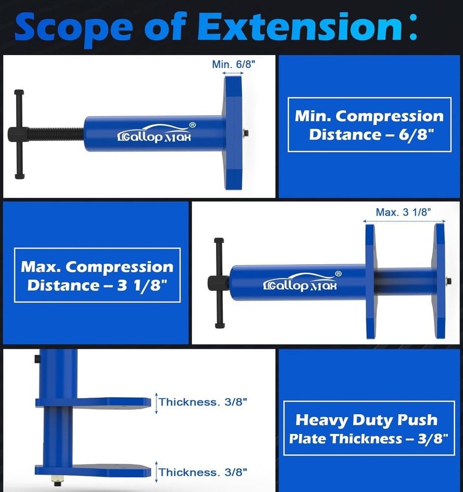 Multi Piston Brake Caliper Compression Tool Brake Caliper Press Tool Heavy Du...