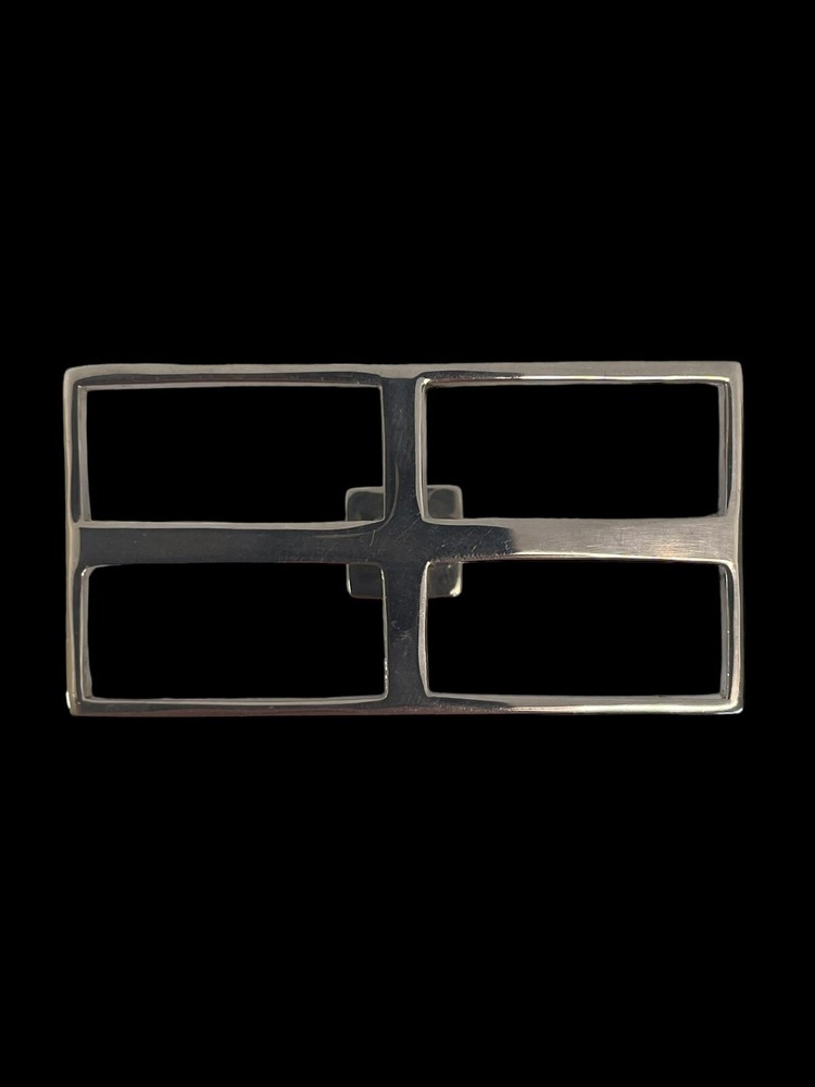 BIG Solid Silver Cufflinks By Bullionboy the Minolith Geometric Collection