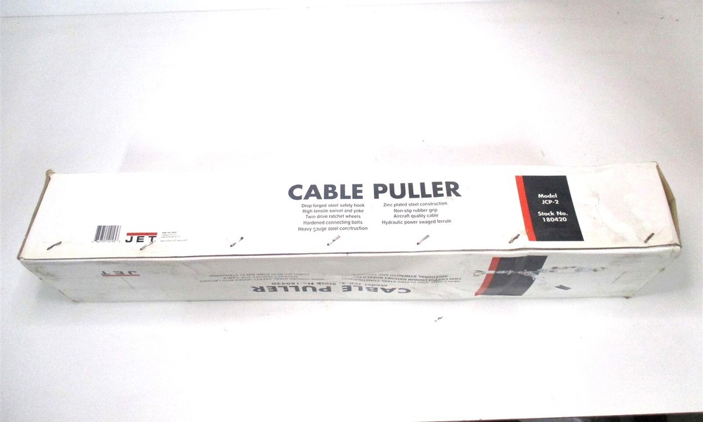 Jet (JCP-2) 2 Hook 5ft Lift 2 Ton Cable Puller