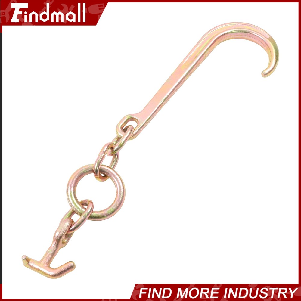 Findmall 2 Pack 15" J Hooks with TJ Hook G70 5400Lbs WLL Roll Back Clevis