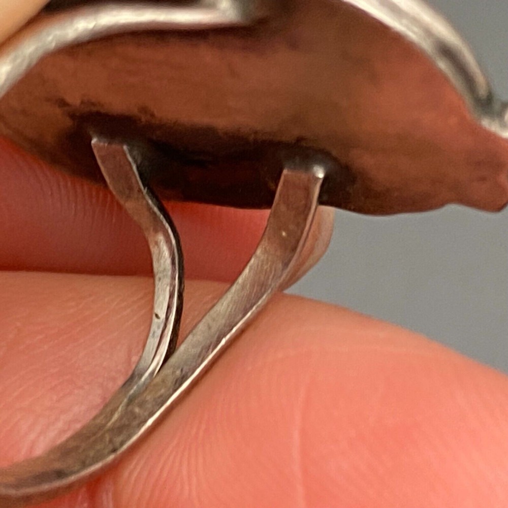Vintage Zuni Native Turquoise Silver Ring Size 7