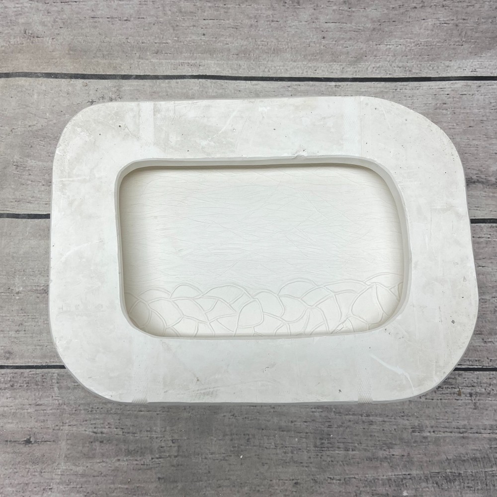 Vintage 1988 Teddy Bear Ceramic Casting Mold Rectangle Serving Platter #180