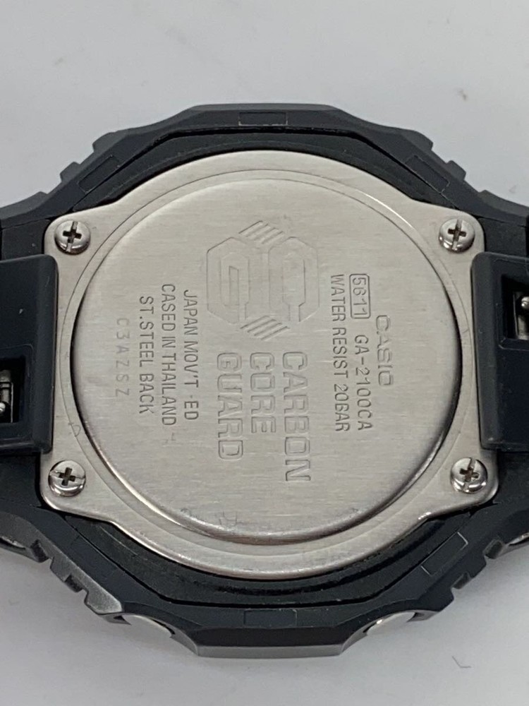 CASIO Quartz Watch G SHOCK Digital Analog Rubber GRY BLK SS