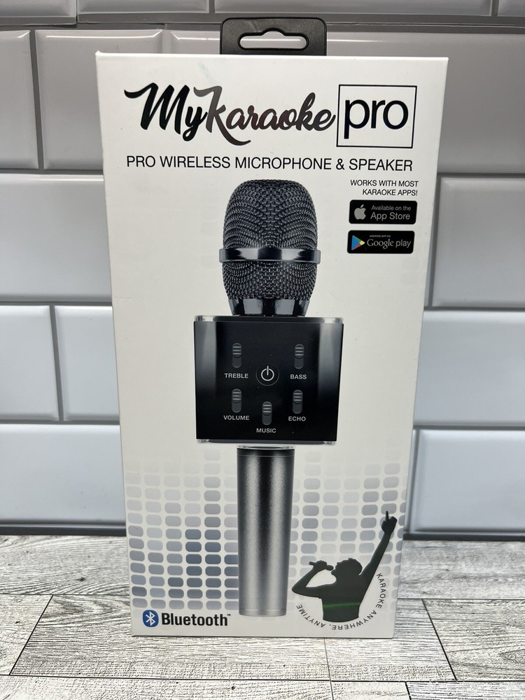 MY KARAOKE PRO 2-in-1 WIRELESS BLUETOOTH MICROPHONE New
