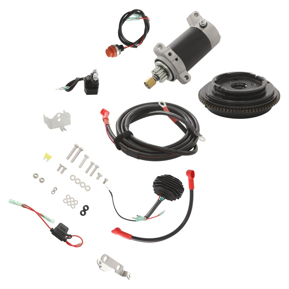 Electric Starter Conversion Kit for Yamaha 4-Stroke 20HP Outboard Engine