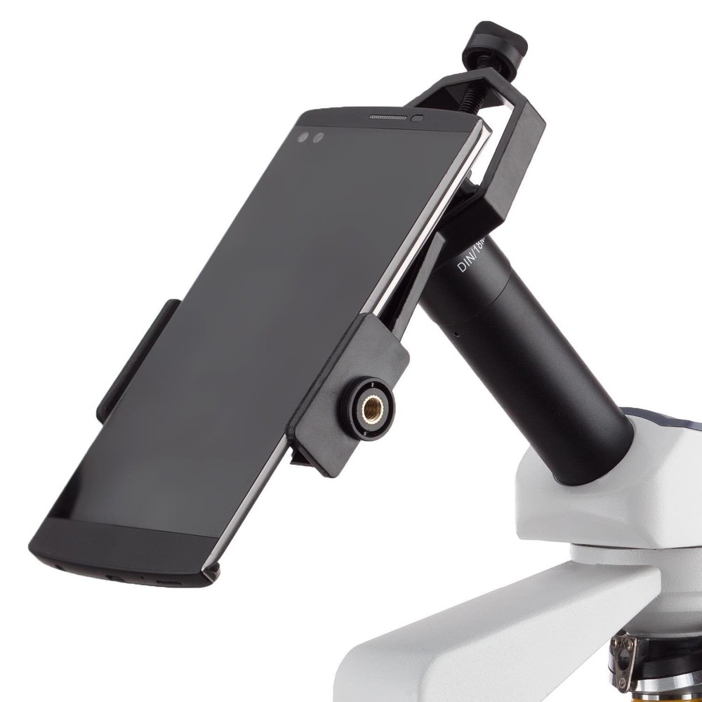 AmScope AD-TMD Eyepiece Mounted Mobile Device Mount for Microscopes & Telescopes