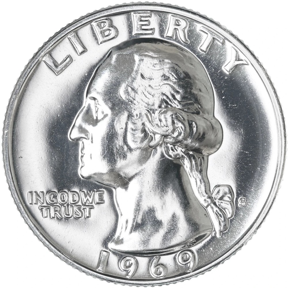 1969 S Proof  Washington Quarter