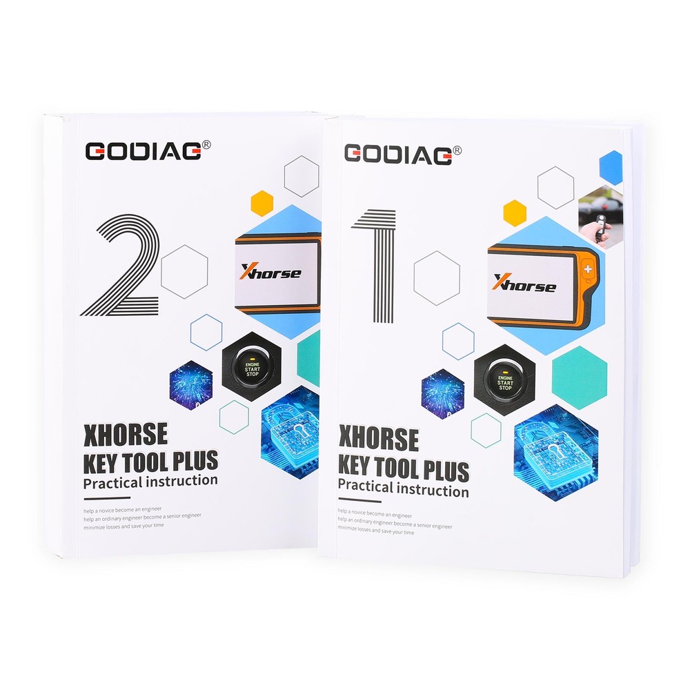 GODIAG Key Tool Plus Practical Instruction 1&2 Two Books for Vehicle Engineer