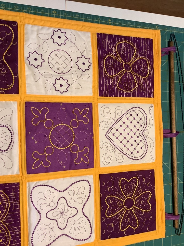 Machine Embroideried wall hanging