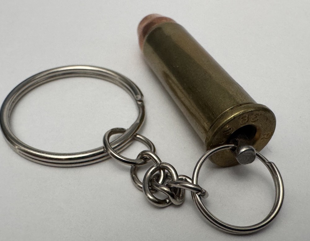 .38 Special Bullet Key Chain / Zipper Pull (Brass)
