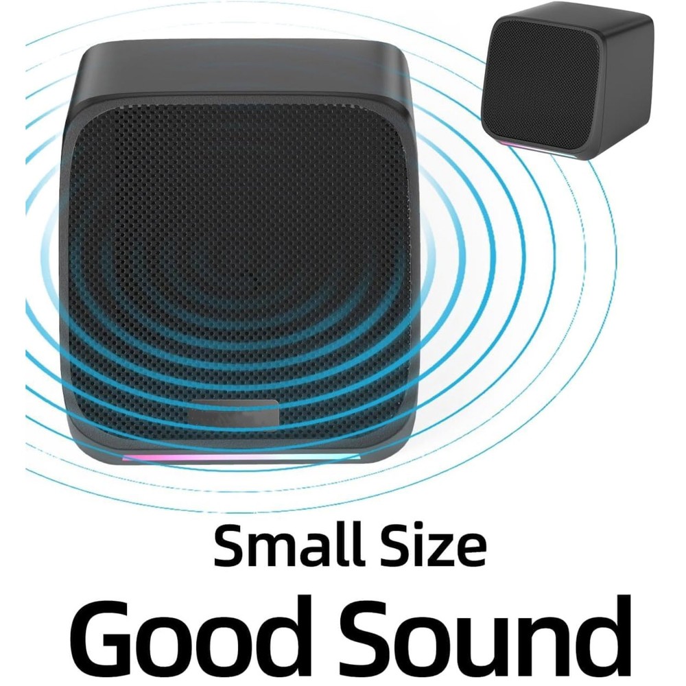 For Laptop 1 Pair USB Powered Computer Speakers with Easy Volume Control
