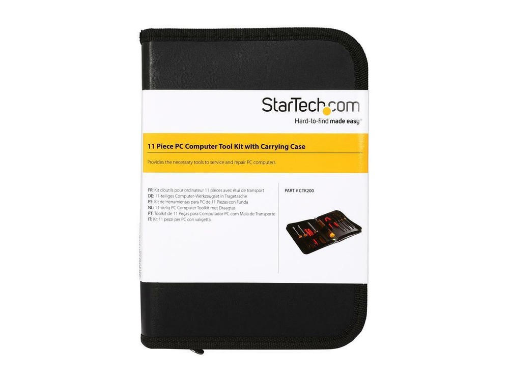 StarTech.com 11 Piece PC Computer Tool Kit with Carrying Case (CTK200)
