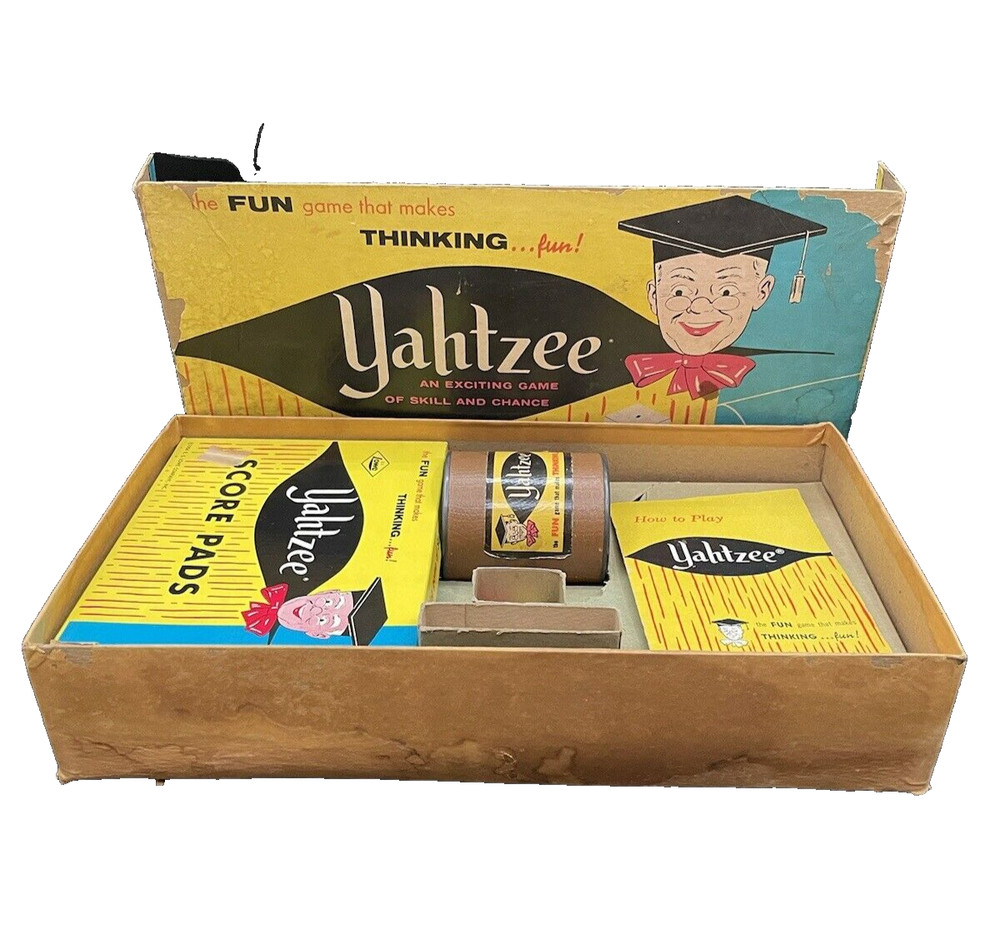 Vintage 1961 ES Lowe Co Yahtzee Game