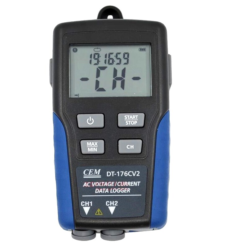 CEM DT-176CV2 AC Current and Voltage Datalogger Digital LCD Display
