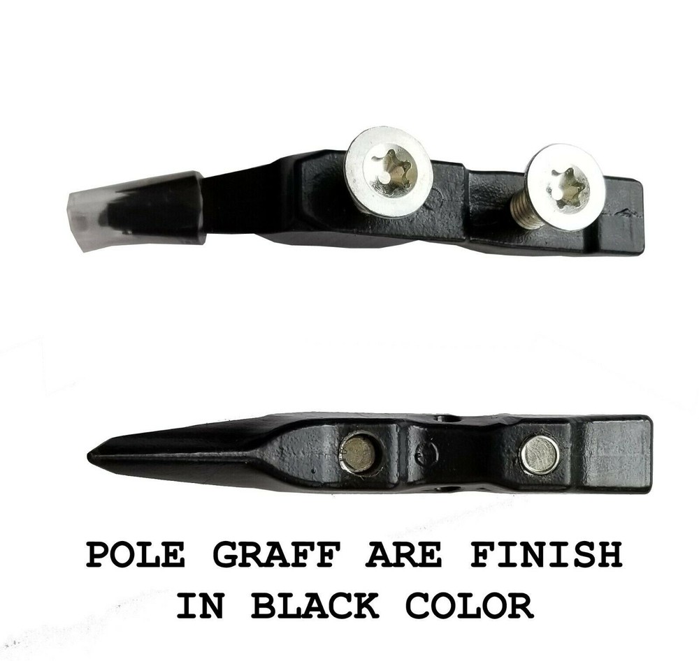 Replacement Gaffs For Pole Climbing Spikes Set + Screws EvokeGear Thin Barks