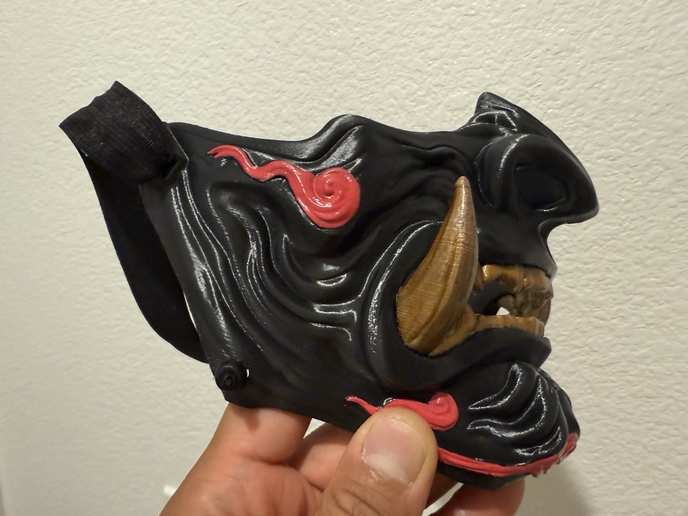 3D Printed Oni Mask Samurai Mask