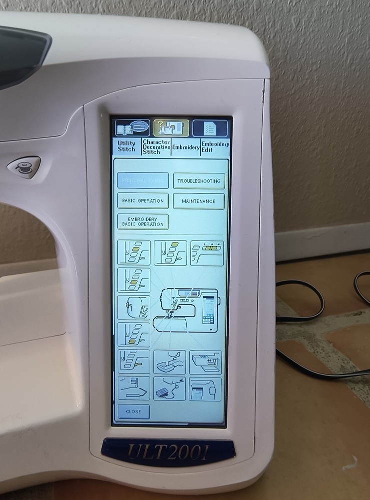 Brother Pacesetter ULT2001 high-end computerized sewing and embroidery machine.