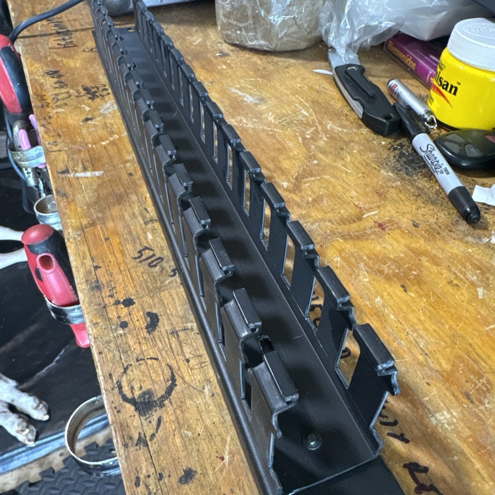 Middle Atlantic PHCM-2-3 2 RU Plastic Cable Manager, 3 Inches Deep