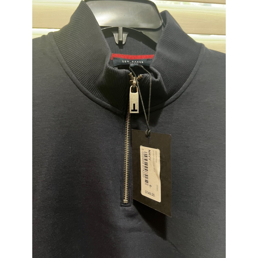 Ted Baker Funnel Neck 1/4 Zip Pullover - NWT MSRP $149 Size 6/XL