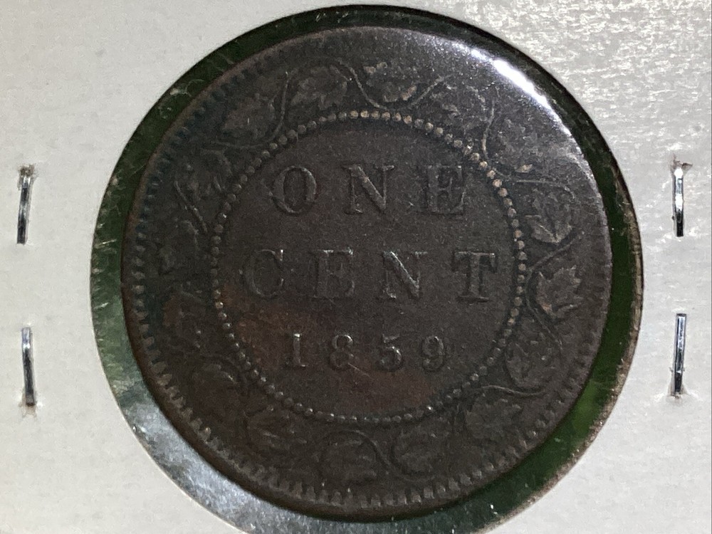 1859 CANADA 🇨🇦 LARGE CENT FREE 🚢 SHIPPING