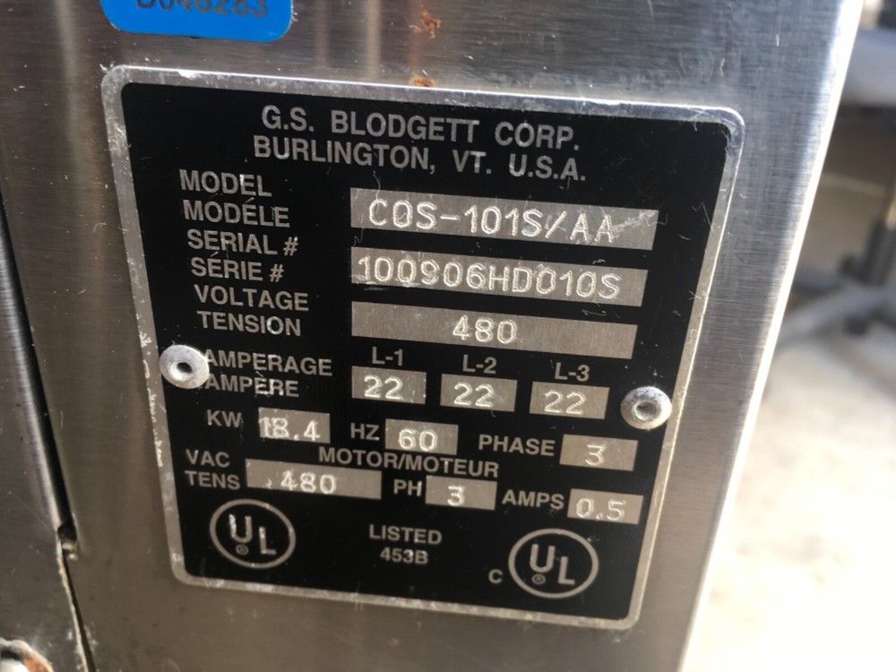 Blodgett Combi COS-101S/AA oven