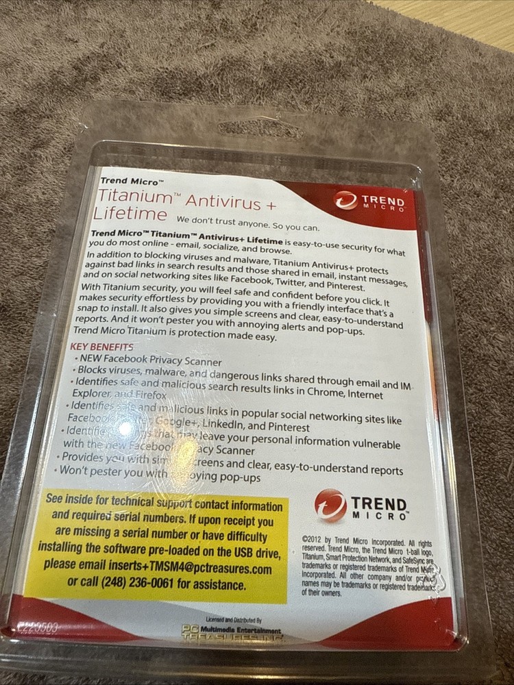 Trend Micro Titanium Antivirus+ Security software