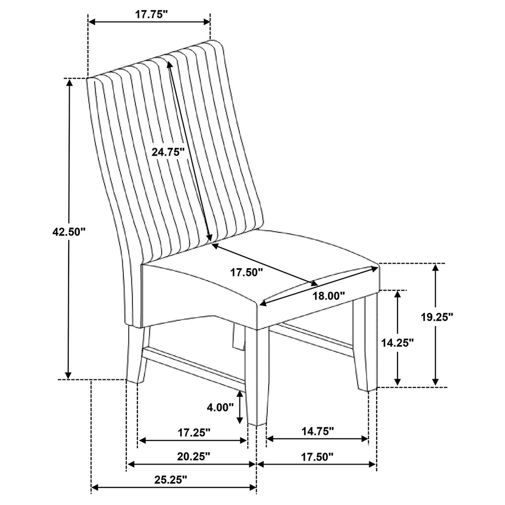 Barrand Upholstered Dining Side Chair Grey