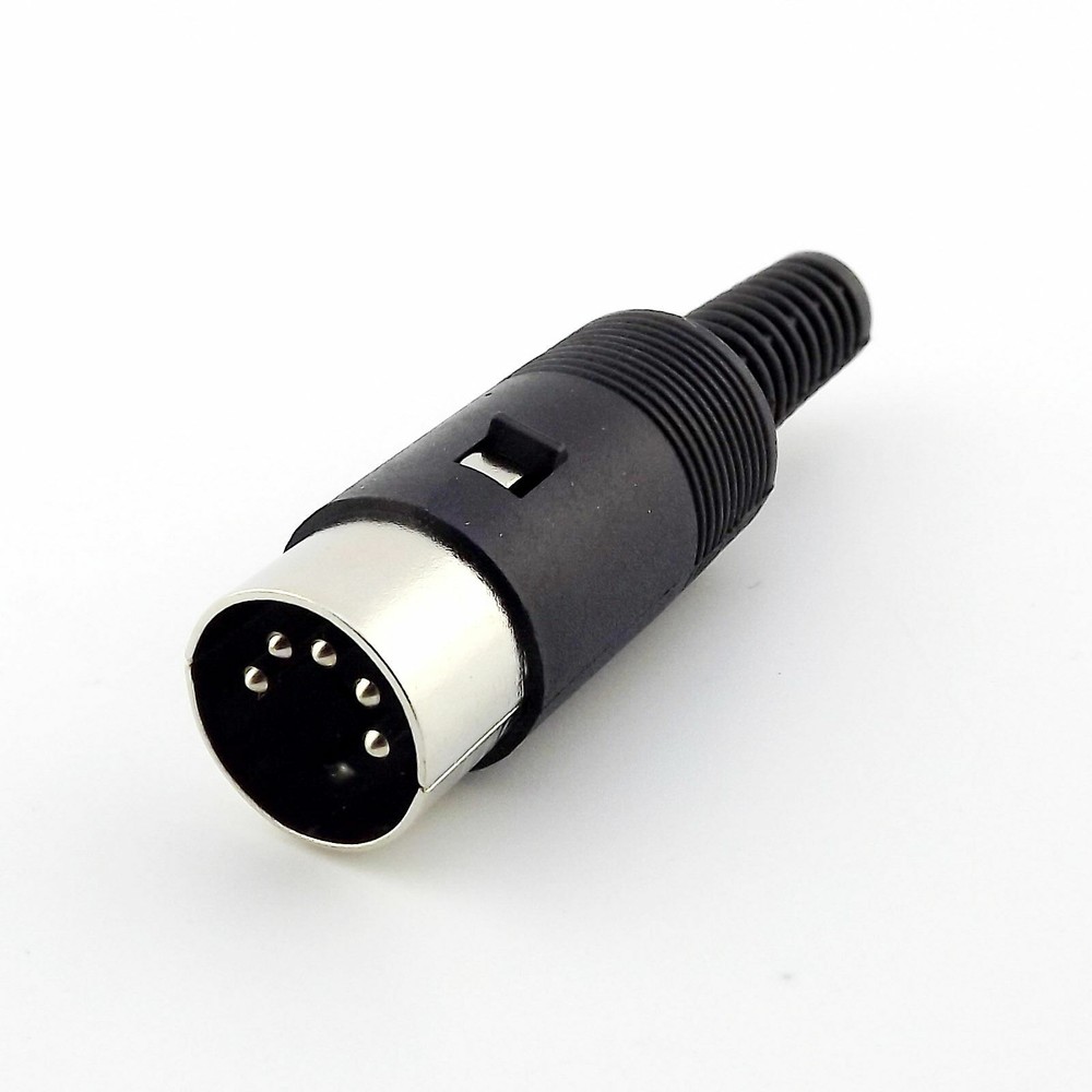 5pcs DIN Plug Male Plug Cable Connector 5 Pin With Plastic Handle