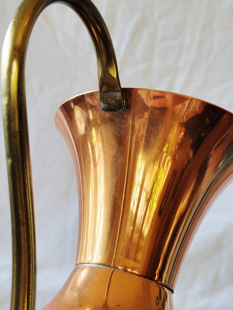 MCM Copper Pitcher with Brass Handle