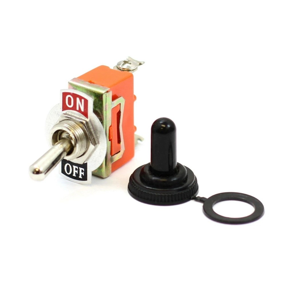 5X Solid Metal Toggle Switch ON/OFF Single Pole for Marine / Automotive 12V SPST