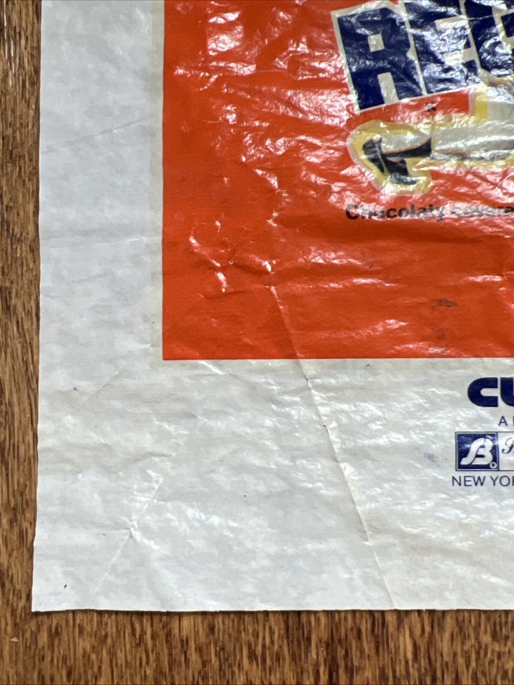 vintage 1970s Reggie Jackson Candy Bar Wrapper - Curtiss