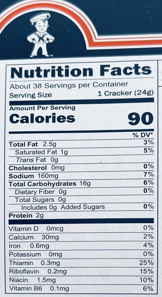 Sailor Boy Pilot Bread Crackers 1 - 2 Lb Box - Multiple Shipping Options